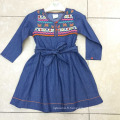 Vente chaudeEuropean chinois classique style broderie bébé grils robe